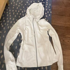 Lululemon Athletica White Hooded Ski Jacket